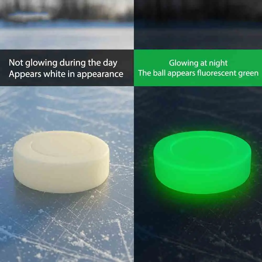 Ice Hockey Puck Luminous Hockey Puck PVC Glowing Floorba Pucks Resistant Rubber Multi-Functional Training Ball Accessory