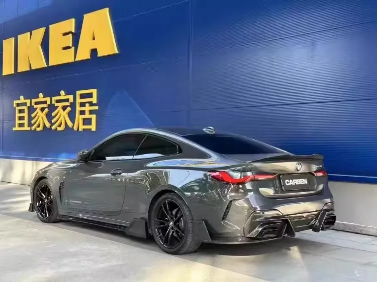 For BMW 4 Series 425i 430i G22 G23 2021-2024 Real Dry Carbon Fiber Bumper Front Lip Rear Diffuser Spoiler Side Skirt Body Kit