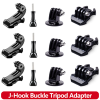 J-Hook Buckle Tripod Mount Adapter For GoPro Hero 13 12 11 10 9 8 7 5 3 SJCAM AKASO Insta360 DJI Osmo Action Camera Accessories