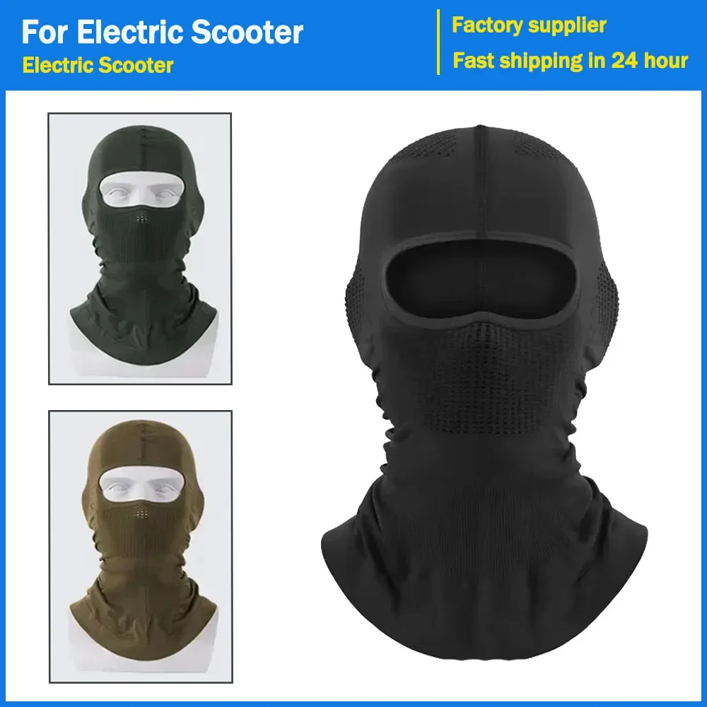 Universal Dry Dustproof Face Cover Sports Hood Hat Sun Protection Scarf for Electric Scooter Bicycle Windproof Full Face Cover