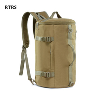 Outdoor Multifunctional Man Shoulder Bag Military Tactical Backpack Waterproof Hiking Camping Barrel Handbag Trekking Sling Bag