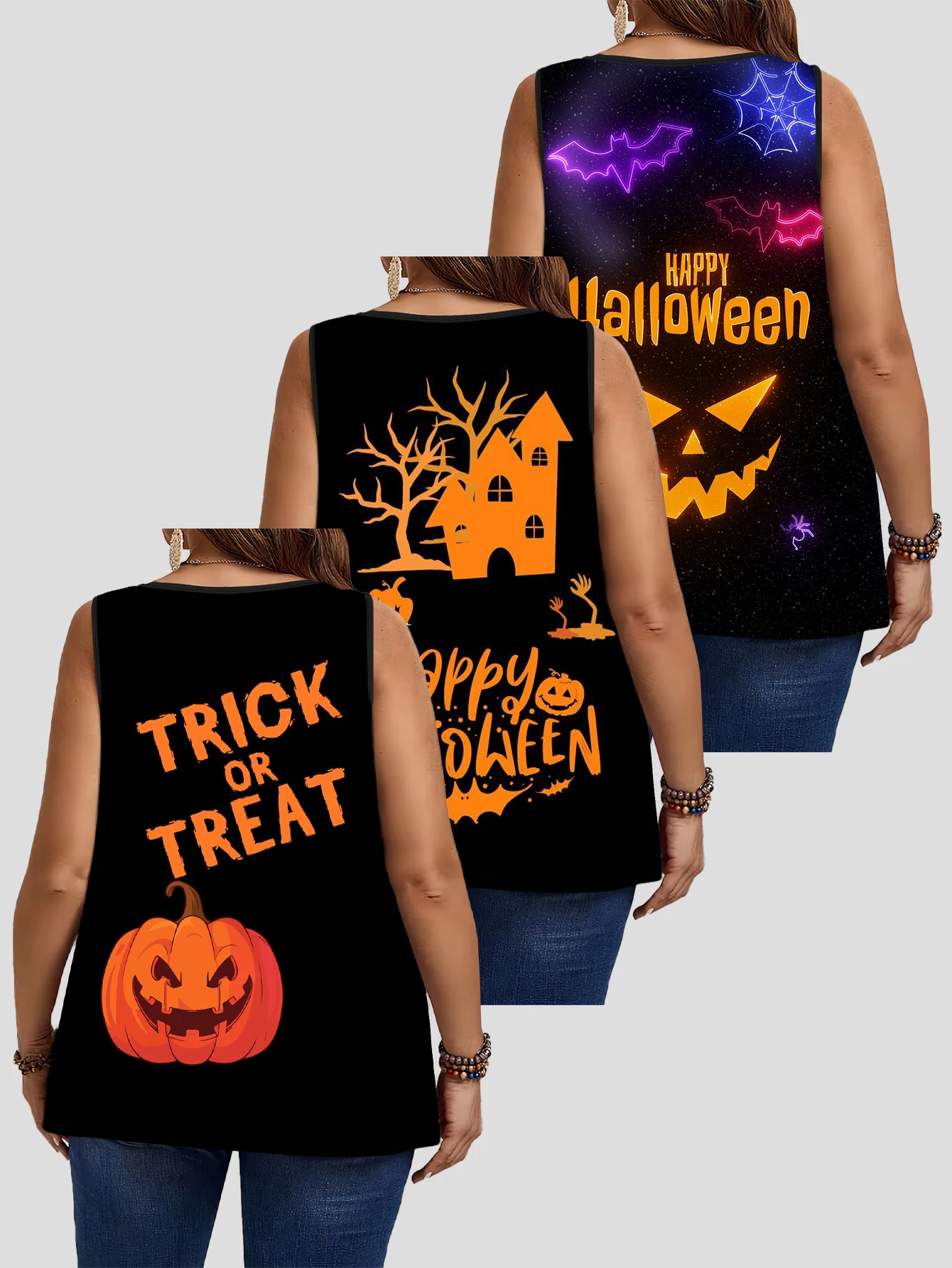 3-teiliges Set für Damen in Üb – Pumpkin Lantern Halloween Bewertung und Preis