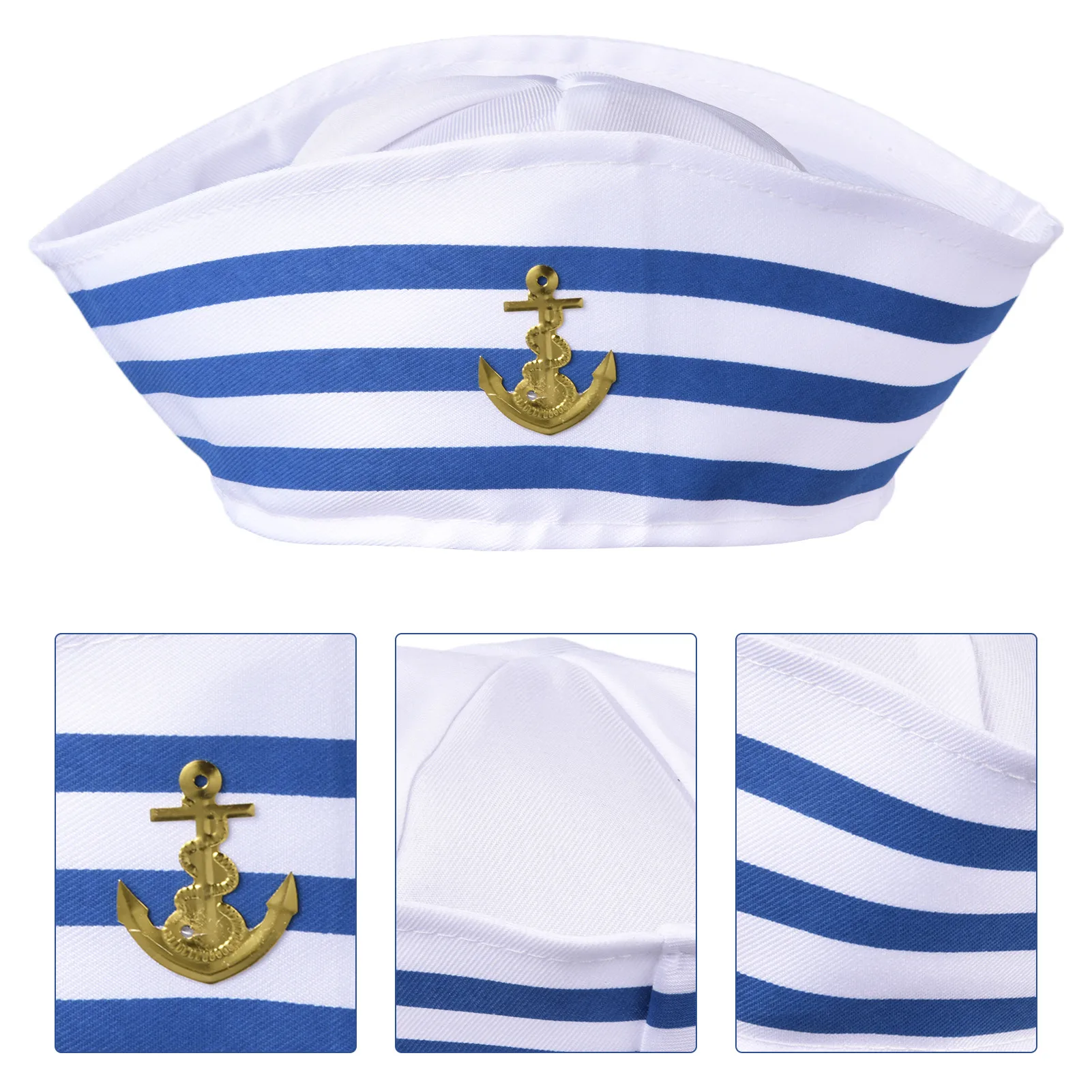 Adult Yachting Military Hat Captain Sailor Captain Clothing Hat Navy Admiral Men Ladies