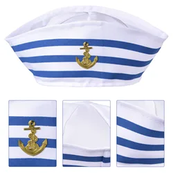 Adult Yachting Military Hat Captain Sailor Captain Clothing Hat Navy Admiral Men Ladies