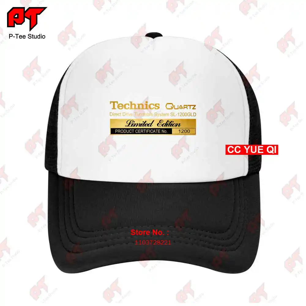 Technics Sl 1200 Gld Limited Edition Gold Rare Turntable Dj Baseball Caps Truck Cap KBM3