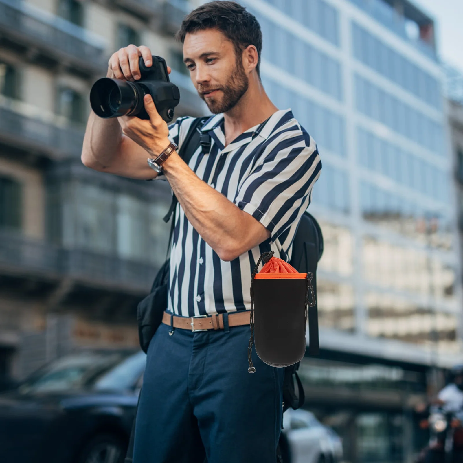 

Portable Dslr Lens Storage Bag Durable Pouch for Camera Protection Dust Scratch Resistant Black Bag for Dslr Lens