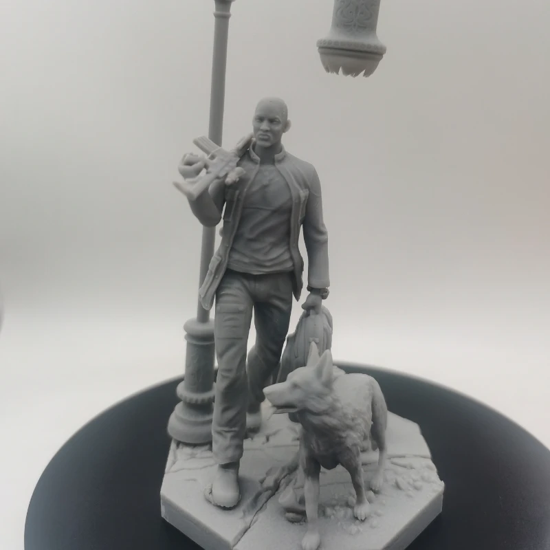 Resin Figure Last Survivor Scenes DIY Miniaturen im Maßstab 1:24 Diorama Modellbausatz unmontiert und unbemalt Spielzeug Geschenke