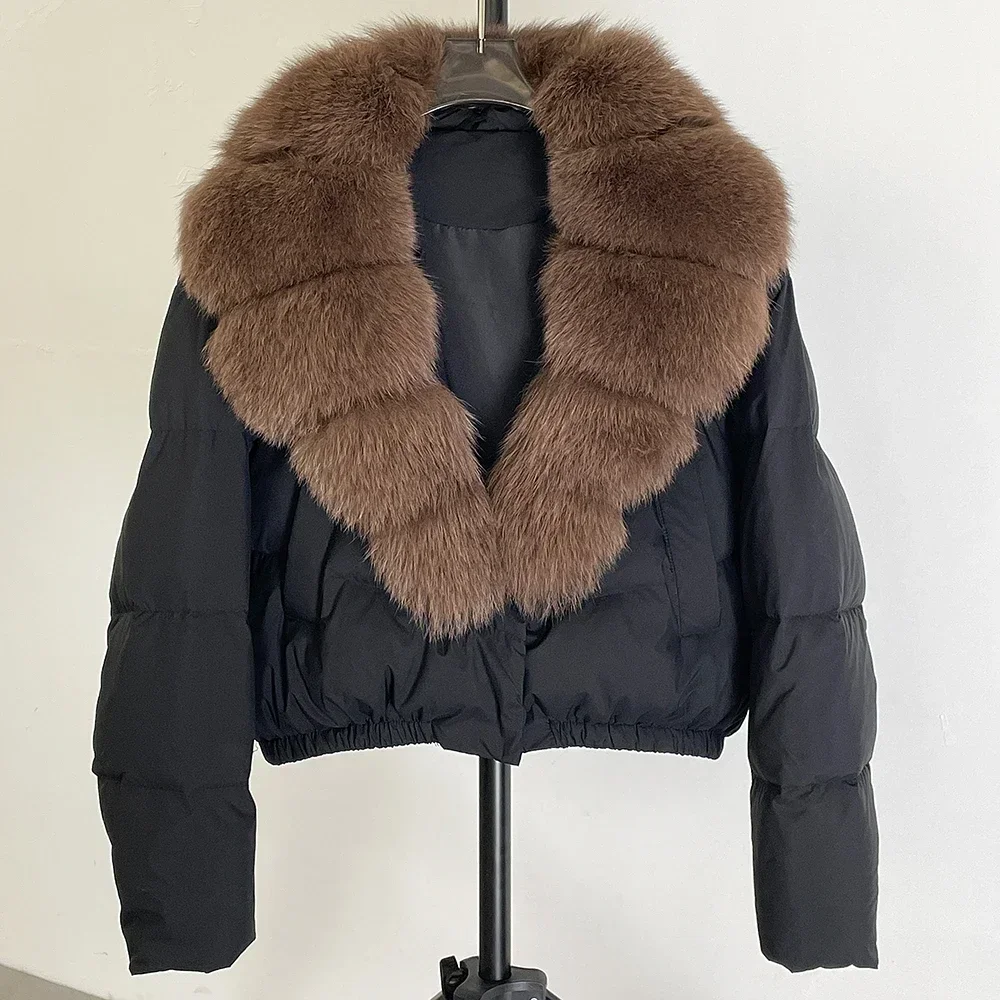 2025 Luxury New Real Fur Coats Down Coats & Parkas  Coat Woman Jacket with Natural Fur for Women Lightweight Padded Jackets