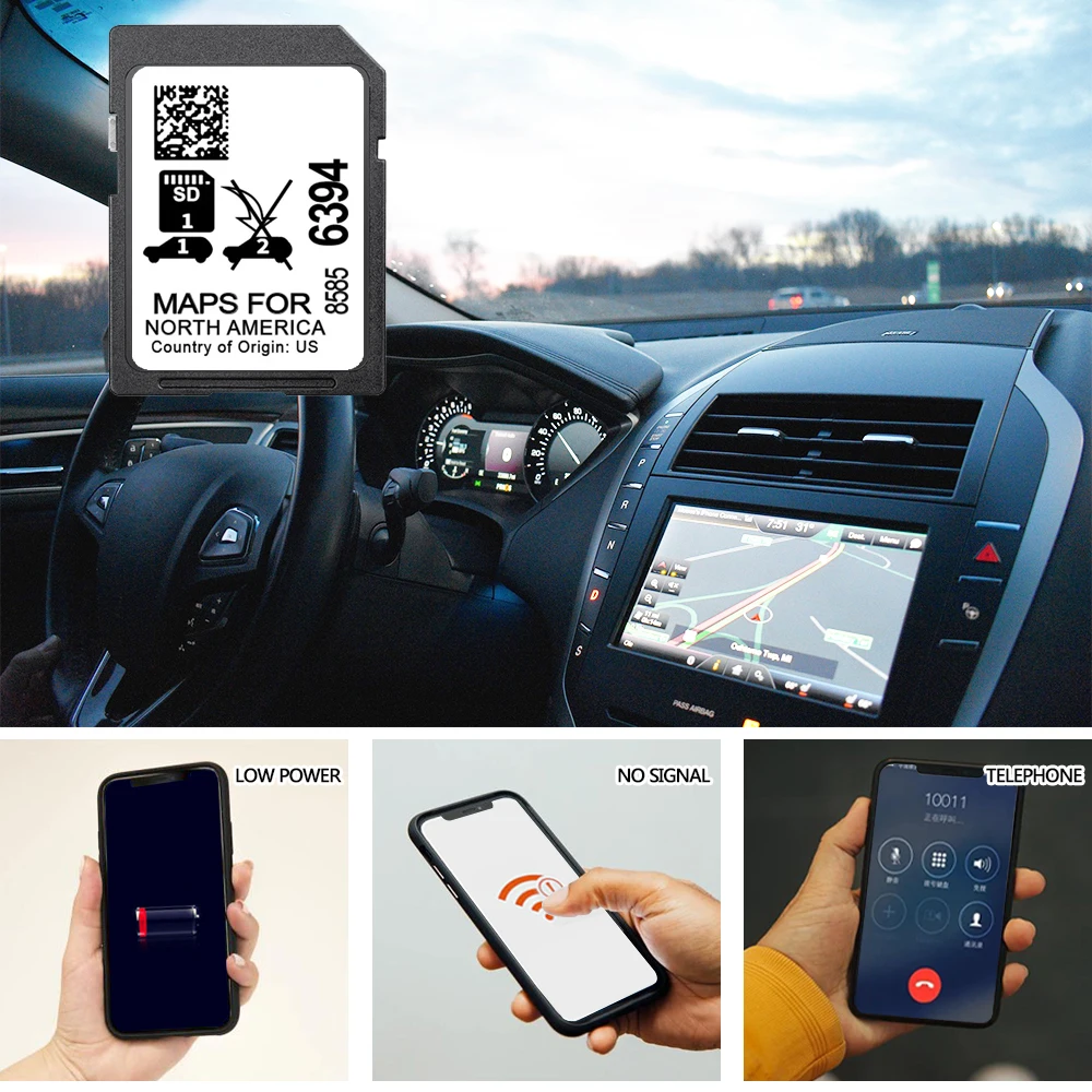 2024 Navigation Version 8585-6394 32GB Memory Card for Buick Cadillac Chevrolet GMC North America Maps