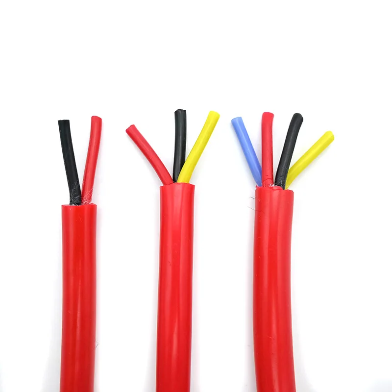 High Temperature Silicone Rubber Cable 2 3 4 5 Core 1mm² 1.5mm² 2.5mm² Multicore Flexible Silicon Power Cord Electric Cable