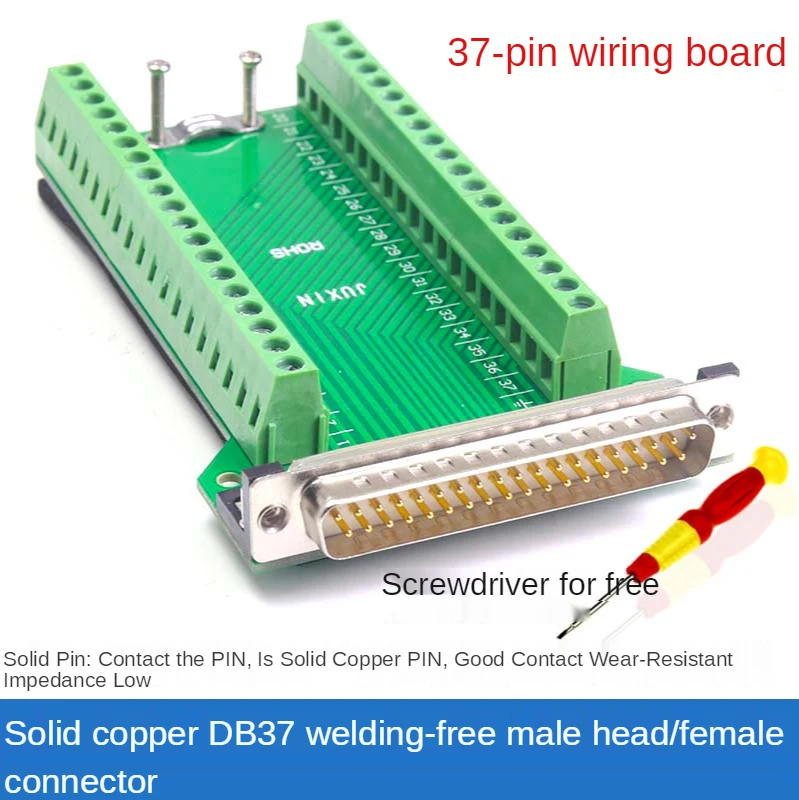 Placa adaptadora sem solda db37, placa de adaptador sem solda