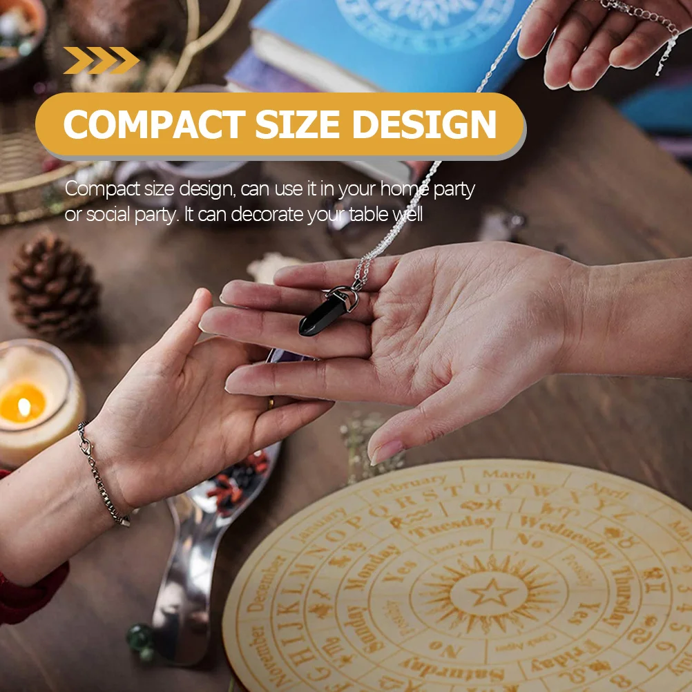 Planche de Divination en bois, plaque de Divination sculptée, taille compacte, fête à domicile, fourniture d'autel Wiccan de bureau
