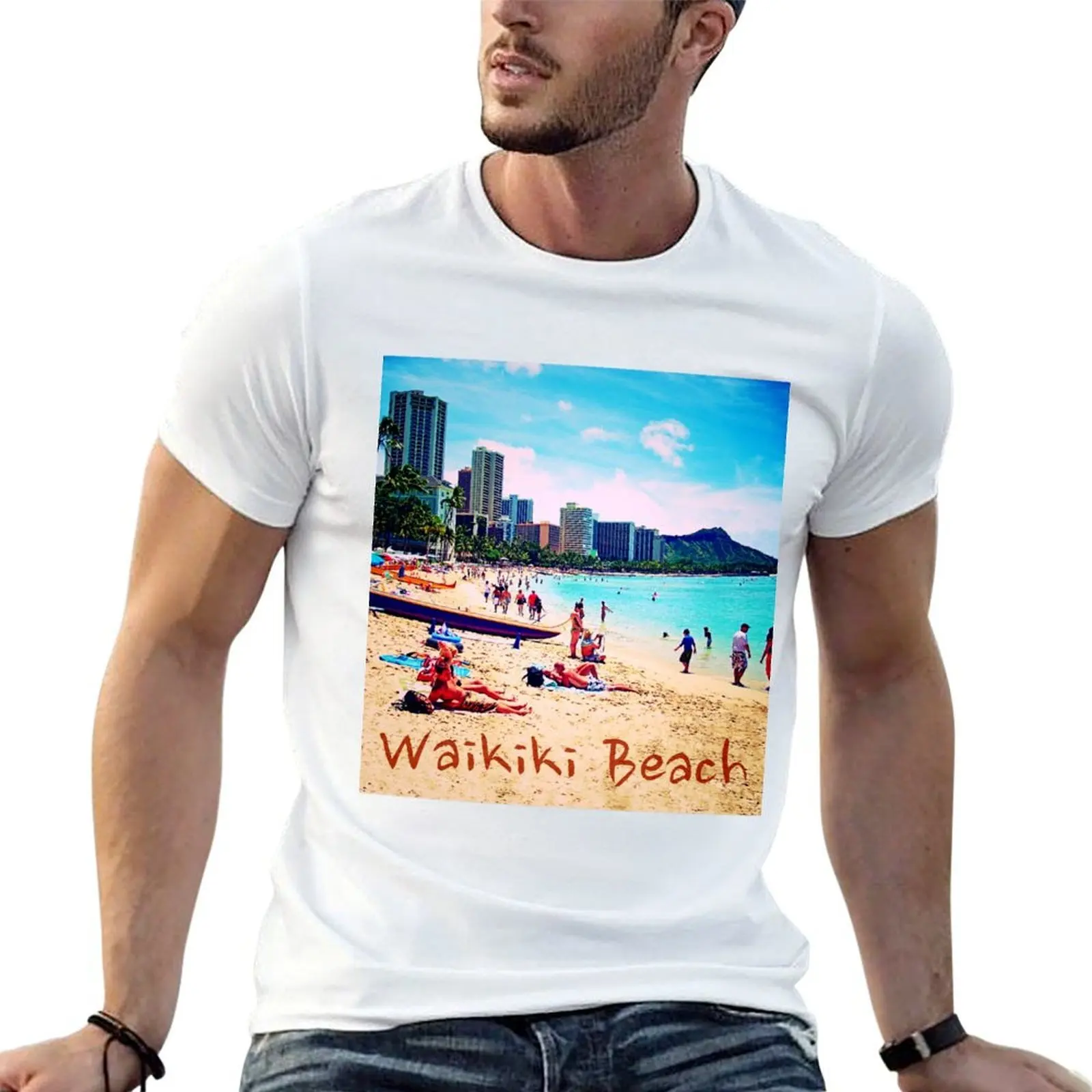 

funny shirts T-Shirt cotton man Waikiki anime tshirt man t Beach t shirt