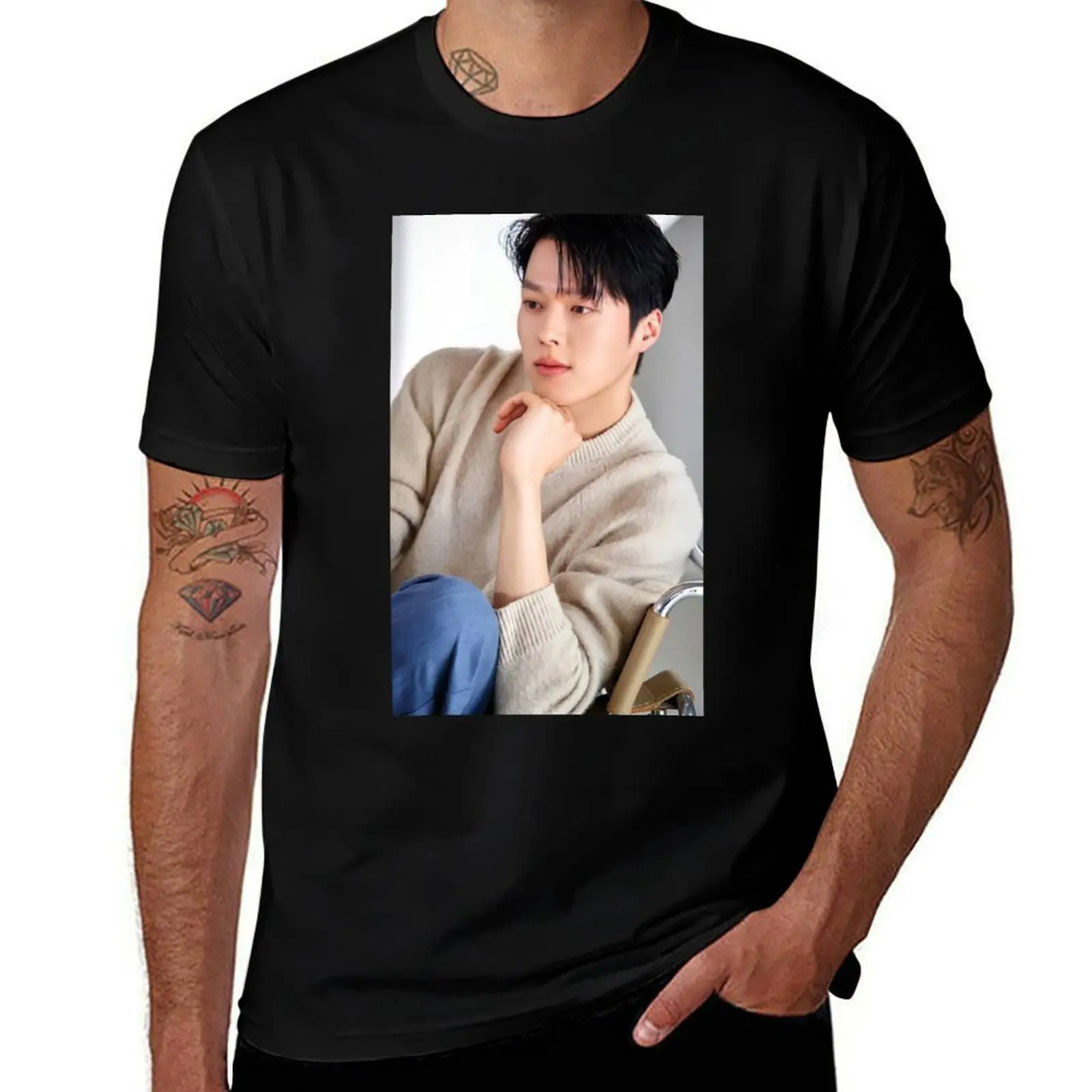 

Jang Ki-yong T-Shirt graphics vintage anime shirt man clothes customs design your own mens graphic t-shirts funny