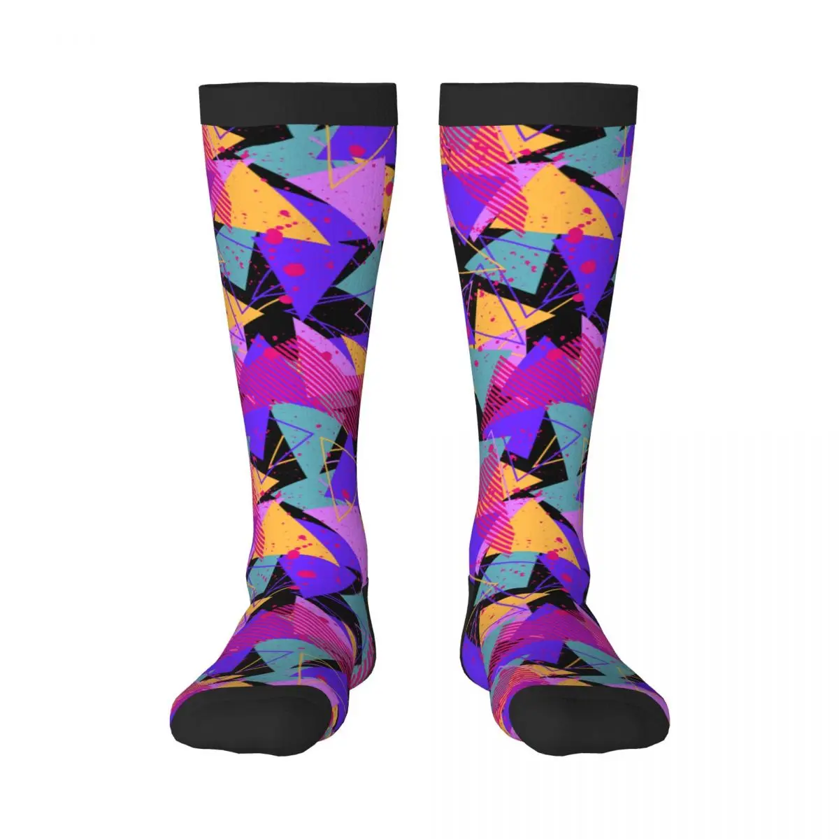 

Abstract Dots Geometric Unisex High Socks for Men Women Autumn Winter