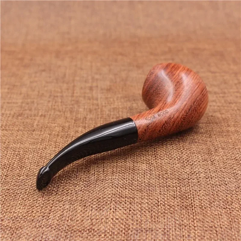 

Solid Redwood Smoking Pipe Straight Filter Tobacco Pipe Smoke Portable Pipes Men Handmade Filter Pipe