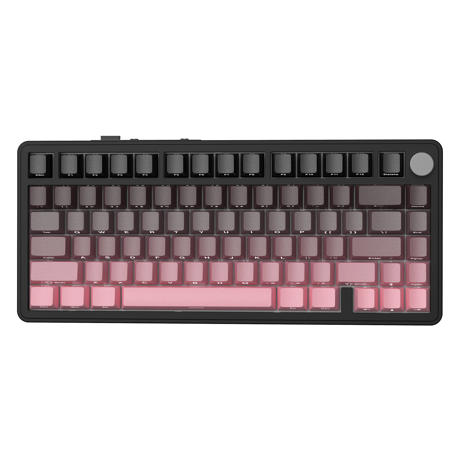 ATTACK SHARK X85 Tri-Mode-Dichtung 75 % mechanische Tastatur mit CNC-Knopf, 5-lagiger Polsterung, Hot-Swap-fähig, RGB-Hintergrundbeleuchtung, NKRO