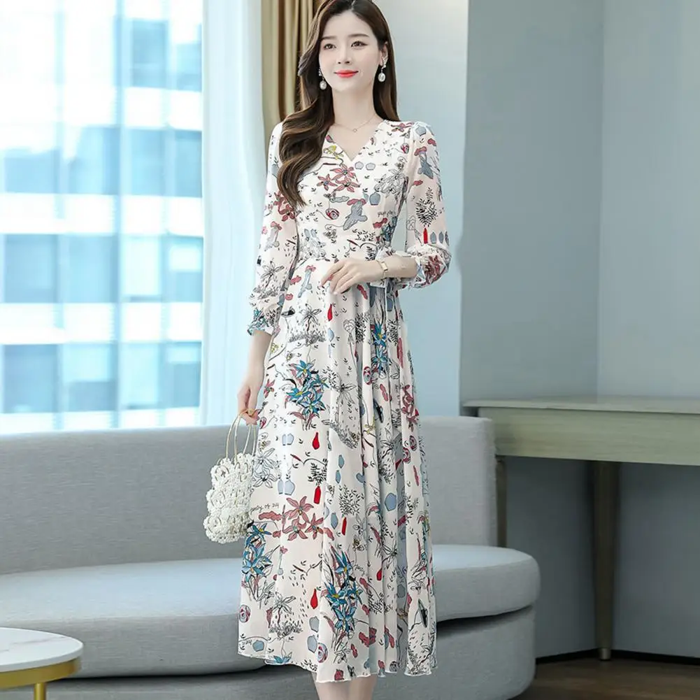 Chic Dress  A-line Colorful Women Spring Dress  Boho Prom Spring Fall Dress