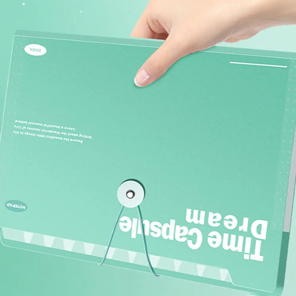 Portable 12 Pockets A4 Organ Bag Insert Folder Large Capacity File Folder Waterproof Thickened Document Storage Bag Test Paper