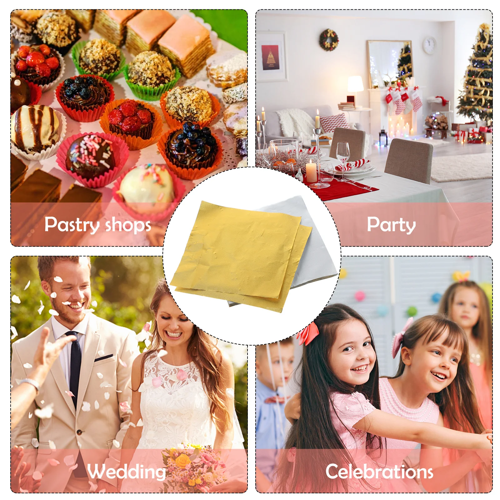 

100Pcs Candy Wrapping Papers High Quality Material Secure Use Homemade Sweets Decorate Nougats Caramels Chocolate