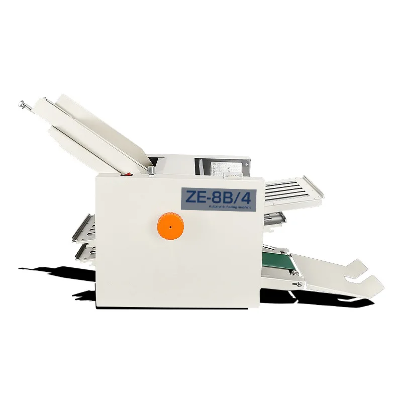 Small Desktop Auto 4-Buckle Paper Folder Brochures & Leaflets A3 Instruction Manual Folding Machine