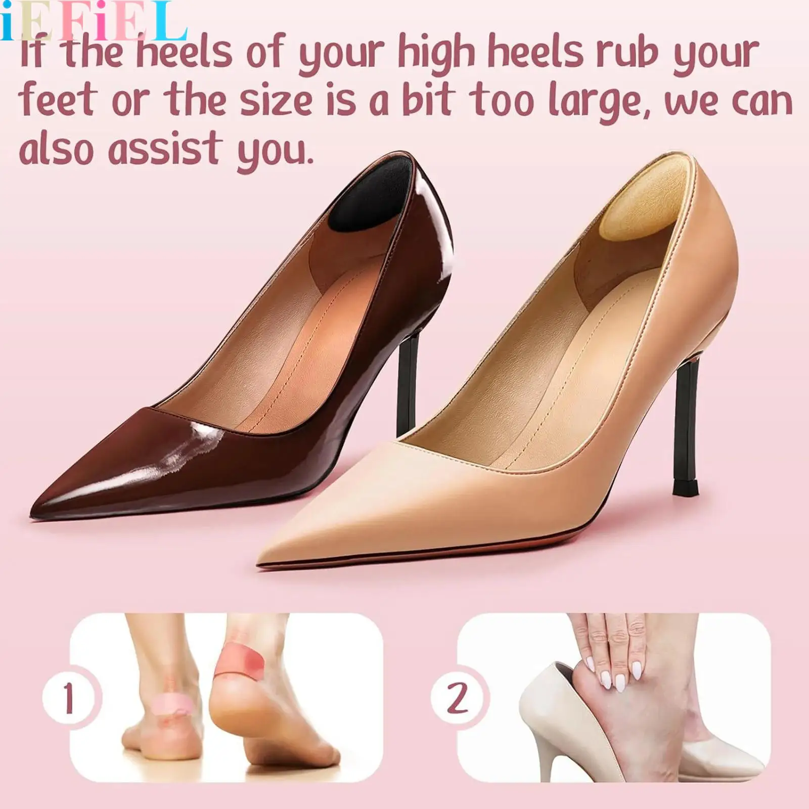 

High-Heel Shoes Heel Protector Pads Forefoot Pads Set Comfortable Non-Slip And Anti-Abrasion Insoles for Daily Wear