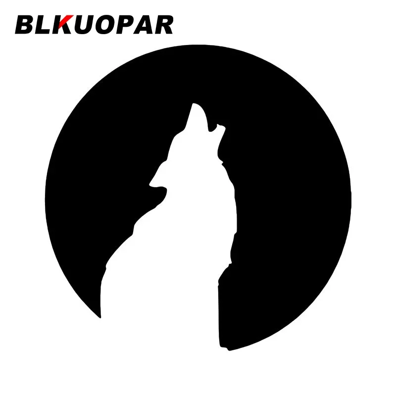

BLKUOPAR Wolf Moon Car Sticker Scratch-Proof Creative Waterproof Graphics Personality Fashionable Funny Car Door Protector