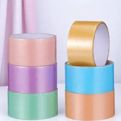 

6 Rolls Sticky Ball Colored Adhesive Tapes Silky DIY Bright Colorful Relaxing Rolling Sticky Tapes for Mood Stress Relief