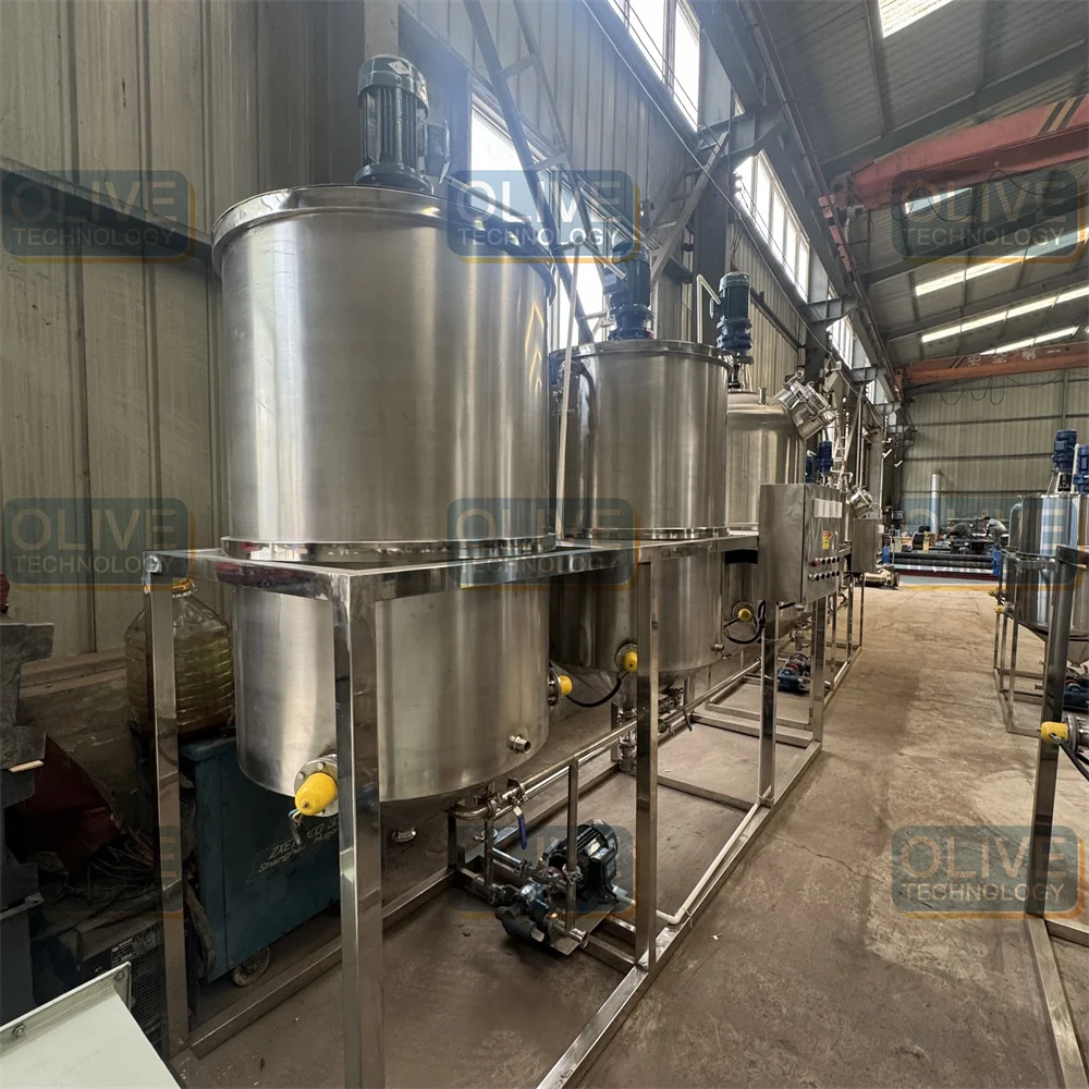 Máquina de refinamiento/refinamiento/prensa/procesamiento/fabricación/extracción de aceite comestible de semilla de algodón precio de fábrica de 5 toneladas por día