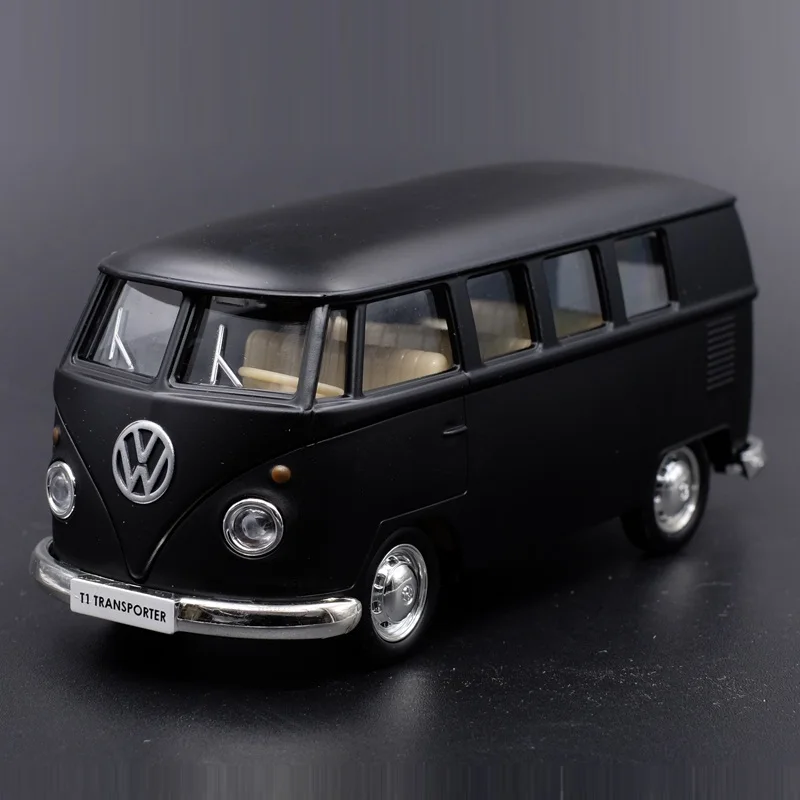 

Simulation Exquisite Diecasts Toy Vehicles RMZ city Car Styling T1 Transporter Classical Bus 1:36 Alloy Model Pull Back Cars