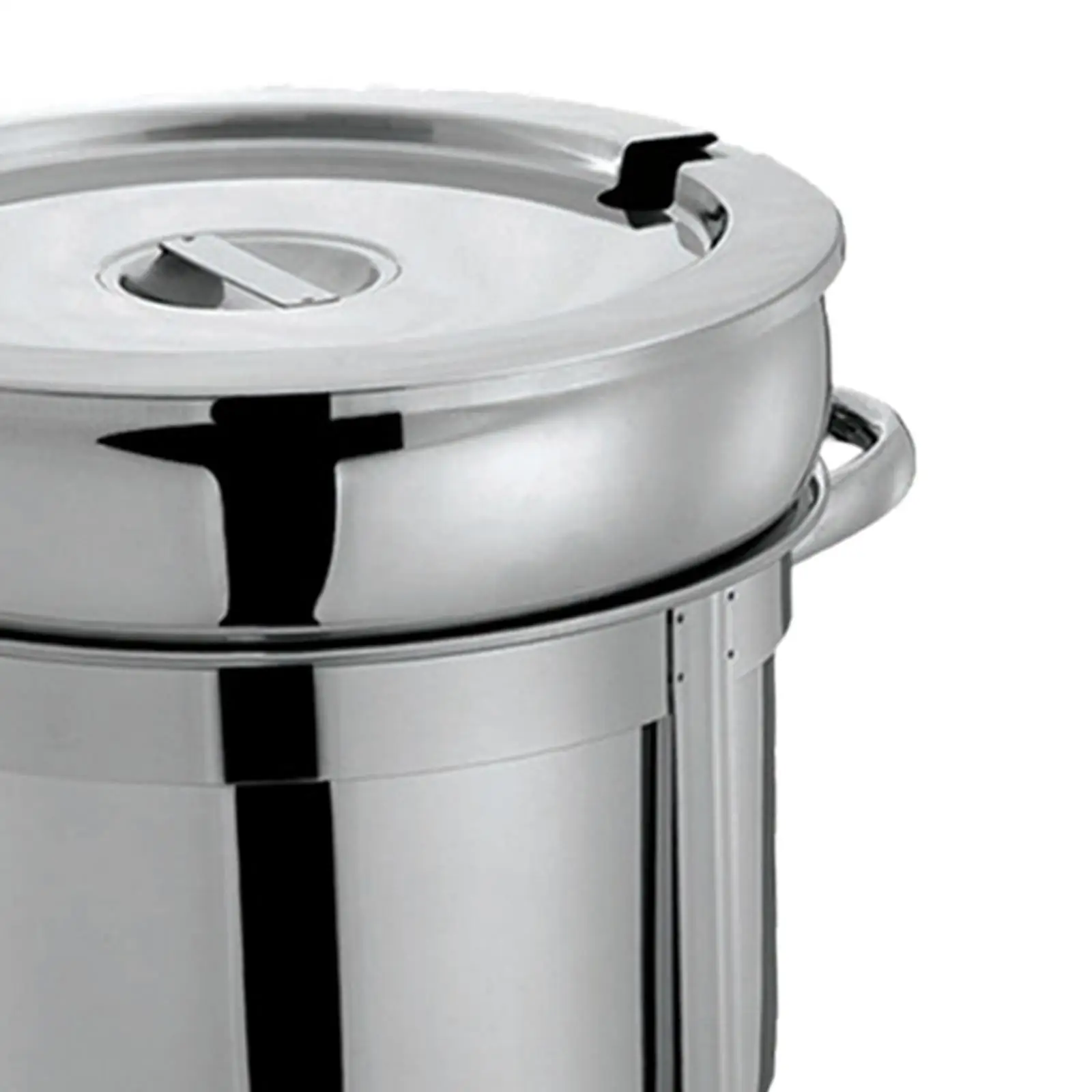 

Soup Chafer Reusable Sauces Hot Cereals Pot Lid Stainless Steel Soup Warmer Soup Pot for Dinners Wedding Catering Kitchen Events