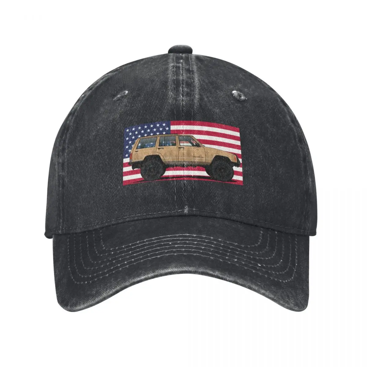 Cherokee XJ flag tan Baseball Cap Snap Back Hat foam party Hat Wild Ball Hat cute For Girls Men's