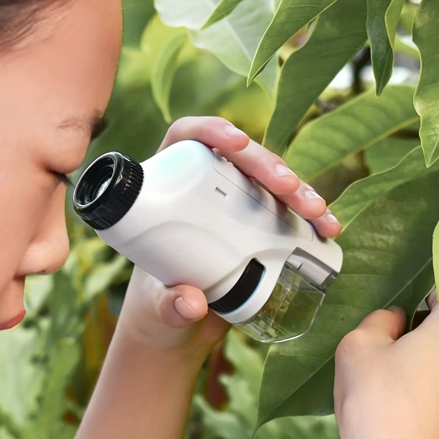 New Childrens Microscope, Portable Mini Microscope Toy, Handheld Science Microscope, Can Be Connected To Mobile Phone And Can B