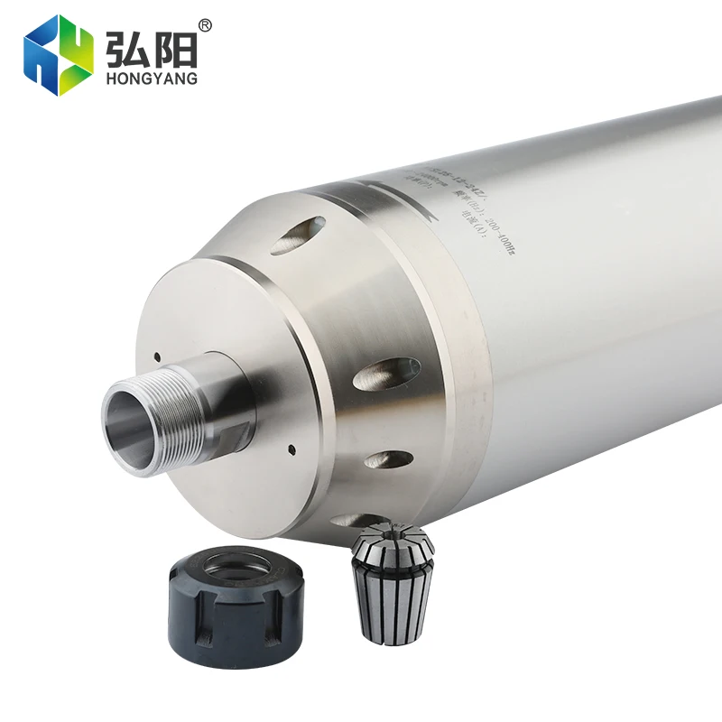 CNC 7.5KW Water Cooled Spindle Motor 220V 380V 125MM Diameter ER25 For CNC Router Stone Marble Carving And Cutting