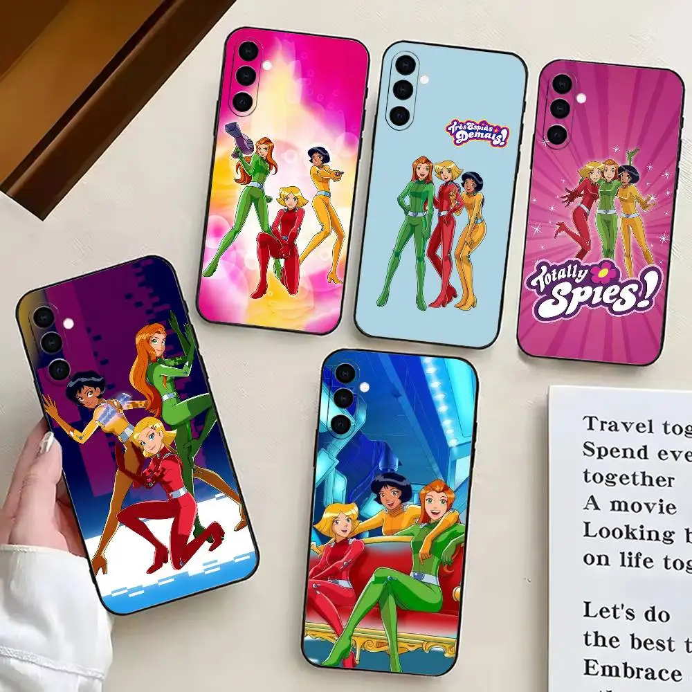 Cool gIrl T-Totally S-Spies Phone Case For Samsung Galaxy A73,A72,A71,A70,A53,A52,A51,Soft Silicone Black Cover