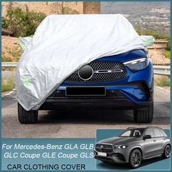 Car Cover Rain Frost Snow Dust Waterproof For Mercedes-Benz GLA GLB GLC GLE GLS-Class Coupe H247 X247 X253 X254 W167 X166 X167