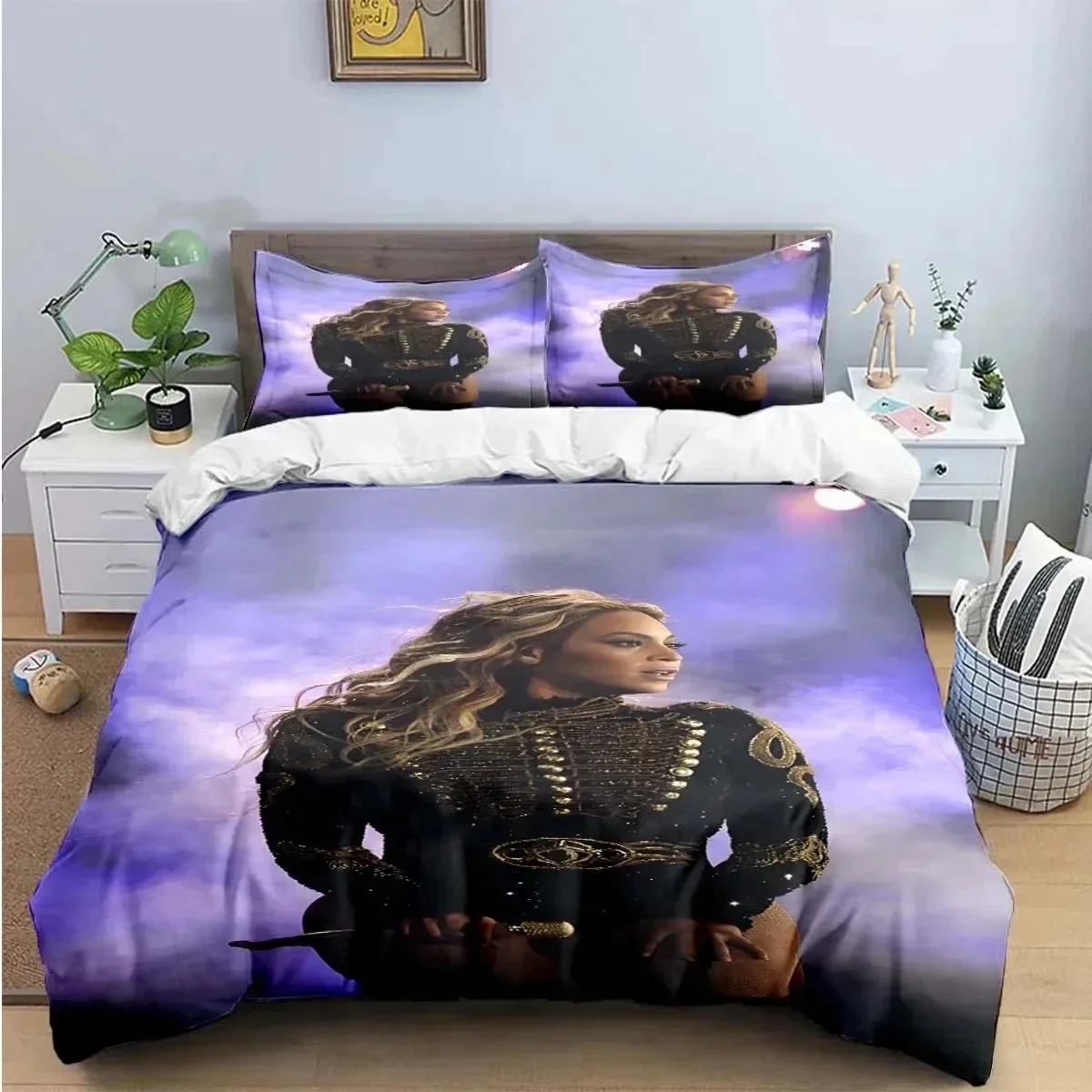 Pop Female Singer B-Beyonce Bedding Set Bedroom Soft Modern Bedspreads Comefortable Kids Duvet Cover Quilt Cover And Pillowcase