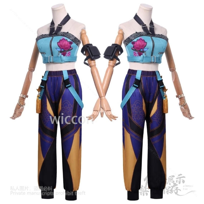 Película de Anime KPop Demon Hunters Superstar Zoey, pelucas de grupo para mujeres, disfraz de Cosplay, collar, anillos, pelucas Zoey, fiesta de Halloween, nuevo 3XL