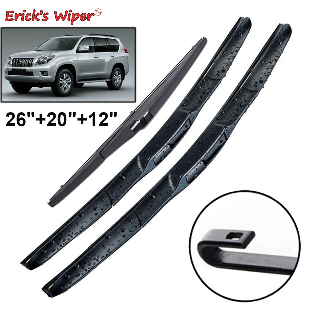 Erick's Wiper Front & Rear Wiper Blades Set For Toyota Prado J 150 J150 2009 - 2020 Windshield Windscreen Window 26