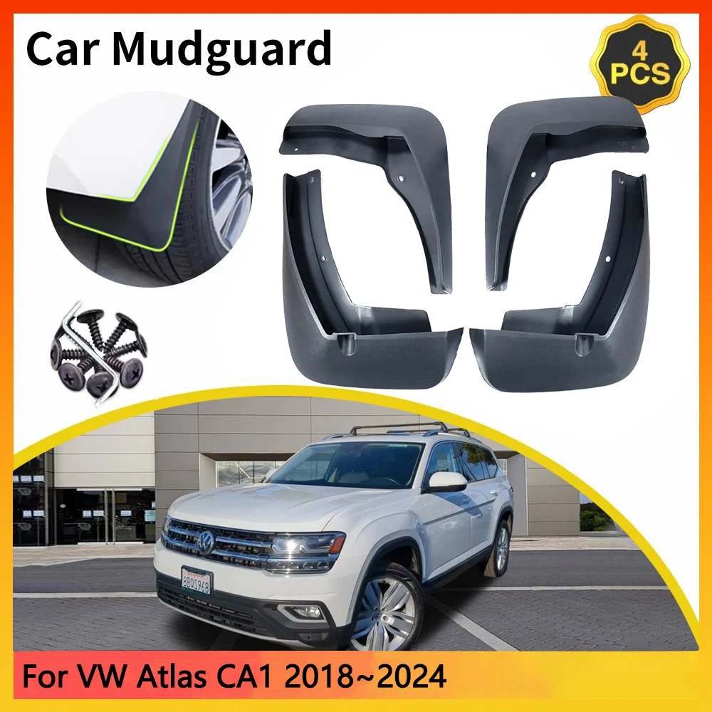 For Volkswagen VW Atlas CA1 2018~2024 2019 2020 2021 Car Mudguards Mudflap Mudguard Splash Guards Mud Flaps Fender Auto Parts