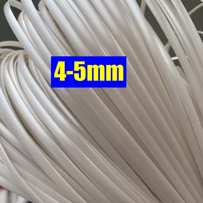 

500g Pearl White PE Flat Synthetic Rattan For Weaving DIY Bag Bowl Crafts Plastic Cane Material For Furniture Repair