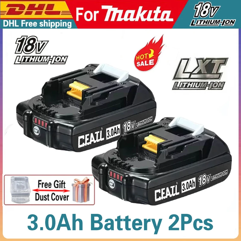 

100% Original For Makita 18V 6.0AH, 5.0AH Rechargeable battery For Makita BL1840 BL1830B BL1830B power tool battery, 18V charger