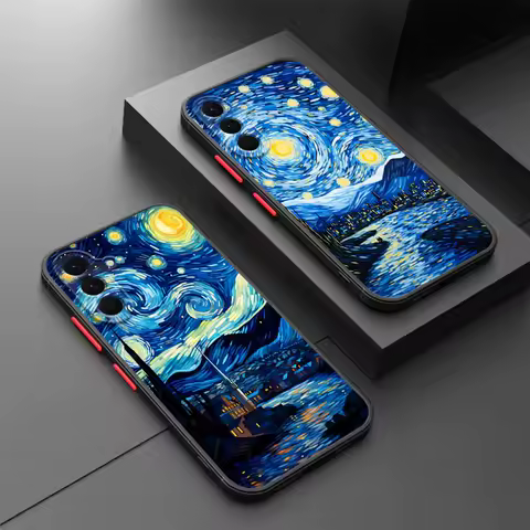 Van Gogh Back Phone Cover Case for Samsung Galaxy A22 A21s A52 A56 A24 A25 A26 A53 A34 A54 A35 A36 A73