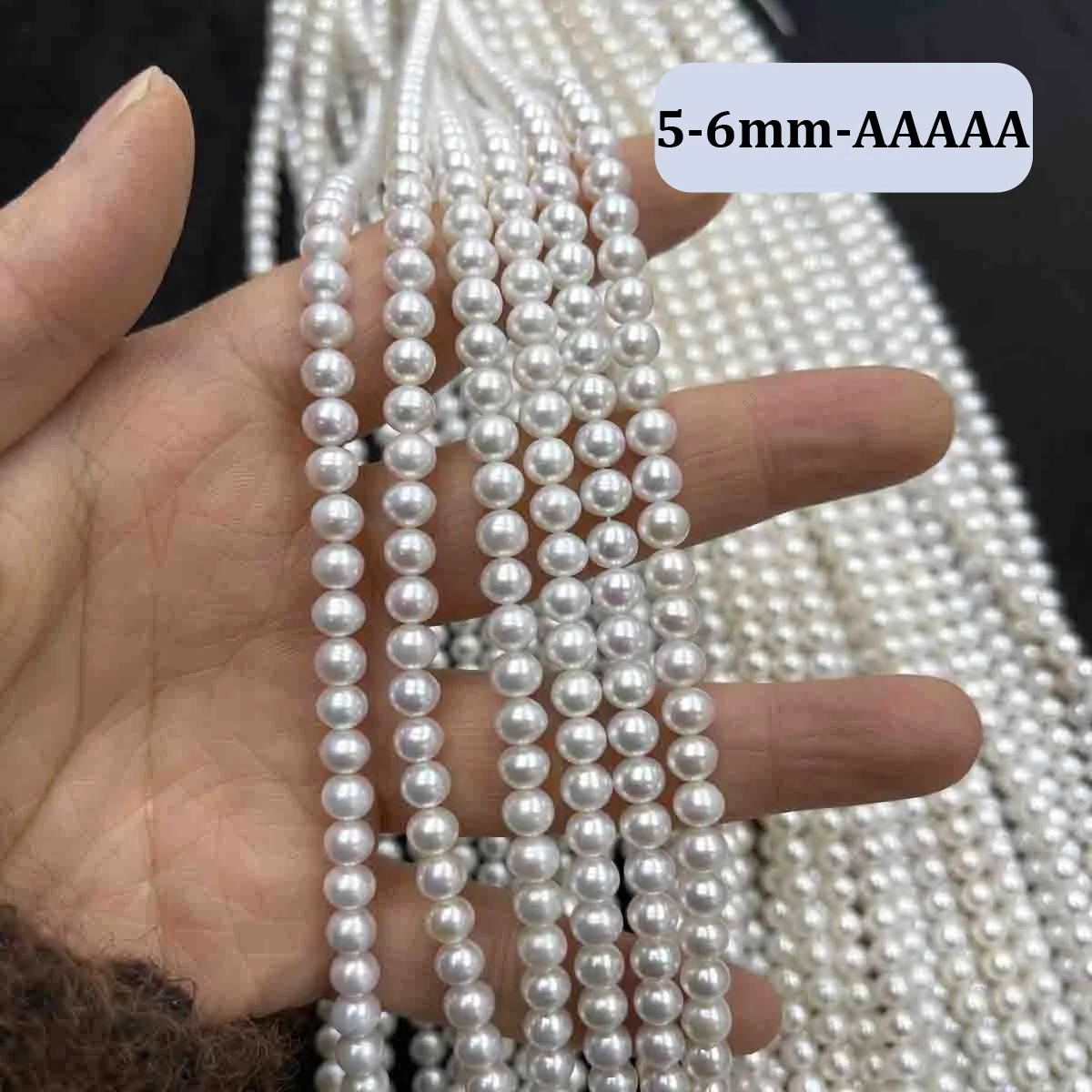 AAA 2-3mm High Quality Near-round Beads Exquisite Natural Freshwater Pearls for Jewelry Making DIY Necklace Bracelet Accessories