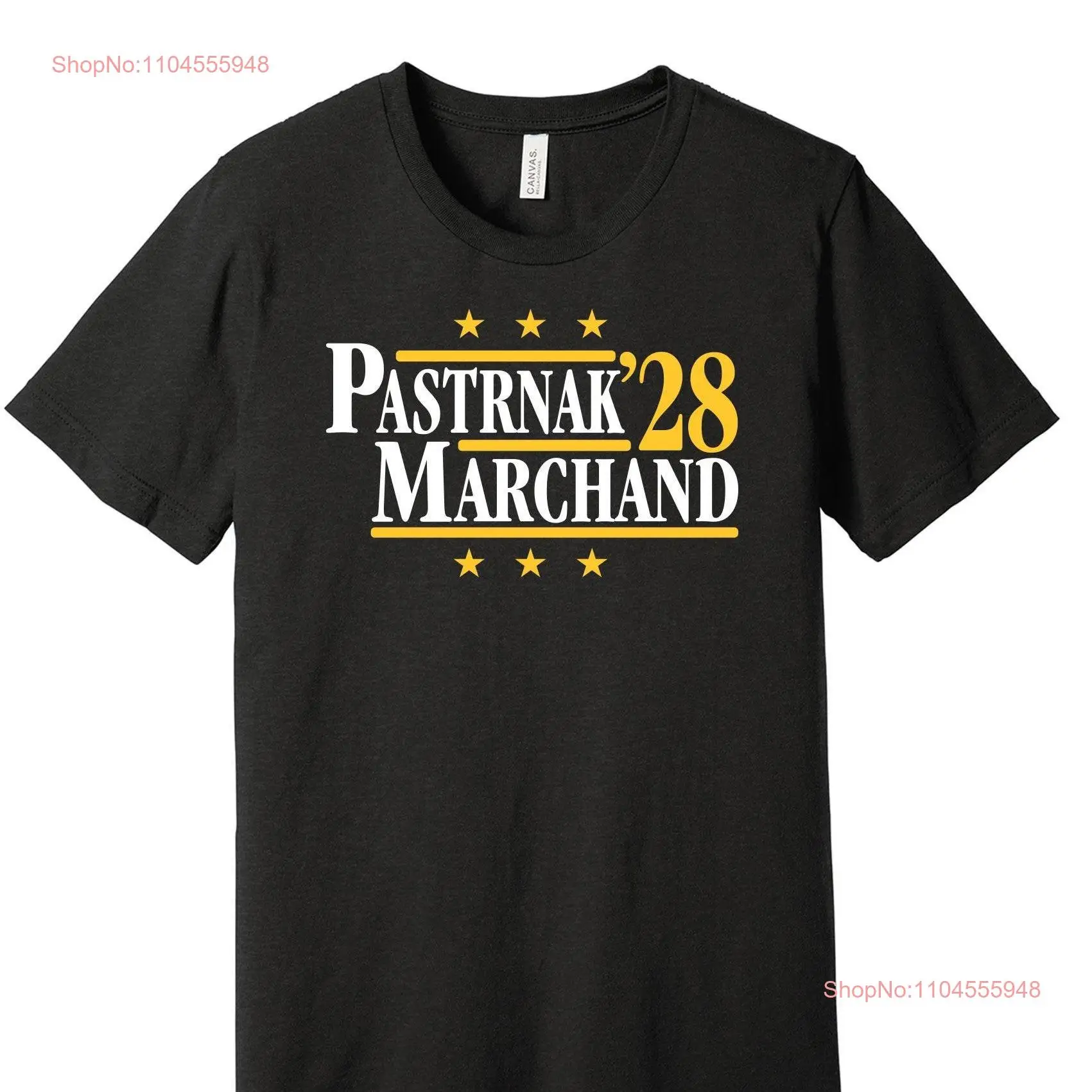 Pastrnak Marchand '28 Political Campaign Parody T Shirt Hockey Legends For President Fan S M L XL XXL 3XL Lots of Color Choices