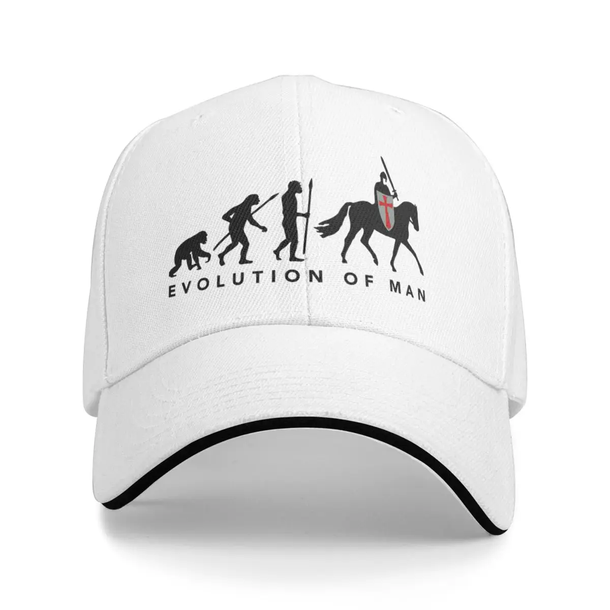 Baseball Caps Evolution Of Man Knight Customized Female Male Outdoor Spring Hats