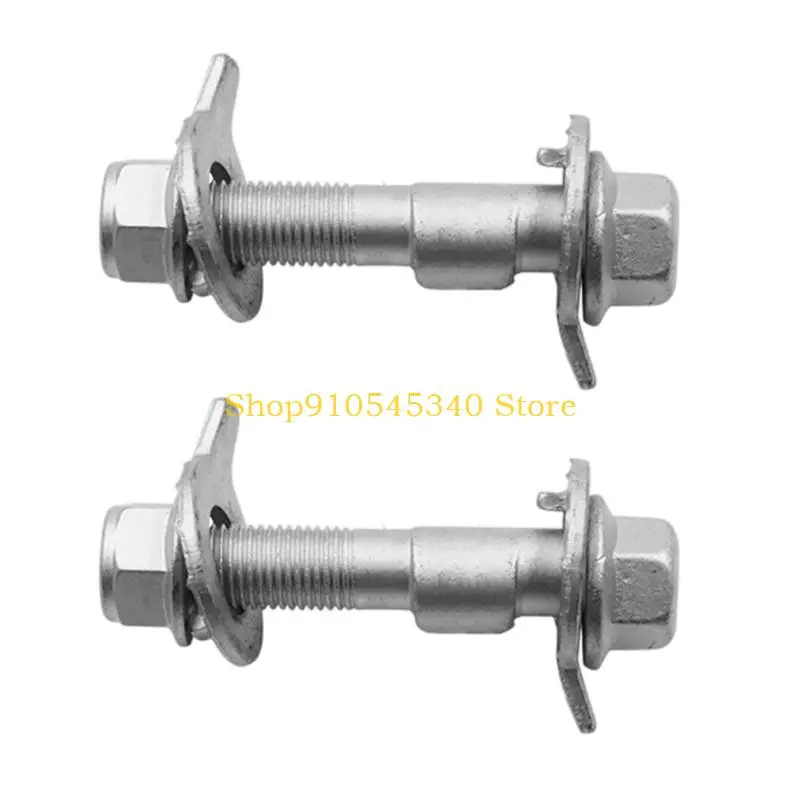 U2JA 2-Pack Alignment Adjustment Bolts with Steel Construction and Eccentric Plates for Setting and Retaining Wheel Position