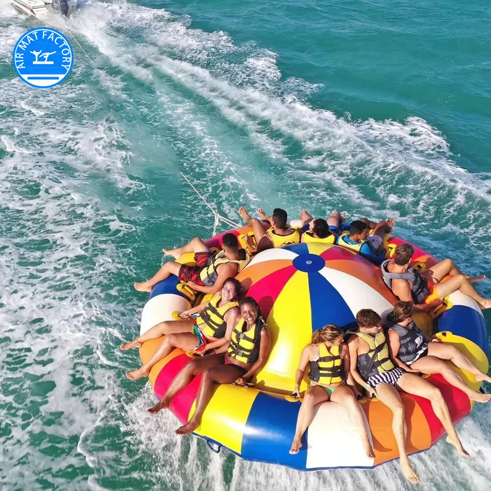 Commercial Inflatable Gyroscope For Water Games Inflatable Spinning Crazy UFO With Pump For Ocean Lake Water Fun