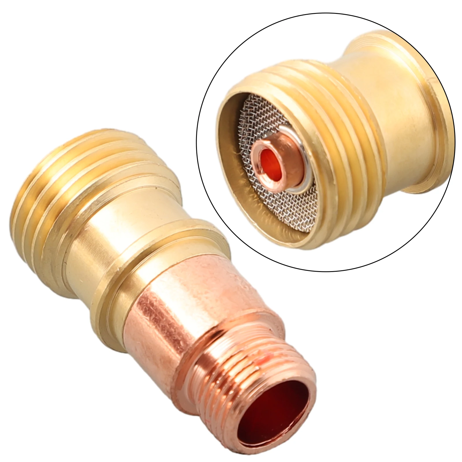 

1PCS Brass Collets Body For Stubby Gas Lens Connector With Mesh For Tig WP-17/18/26 Welding Soldering Supplies