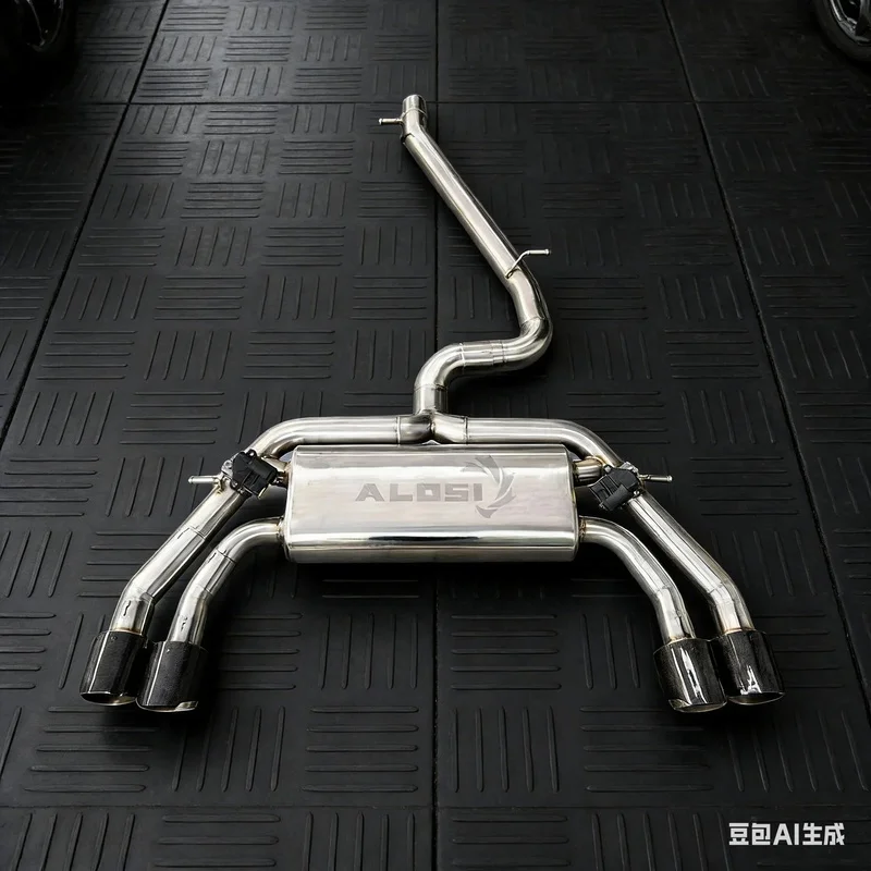 Stainless Steel Valvetronic Catback Exhaust System for SEAT Leon Cupra 2.0T 2017-2021, High Performance Valve Control Exhaust Pi
